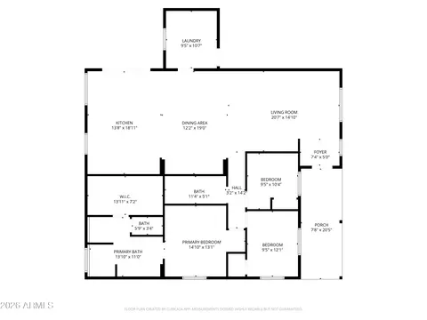 Floorplan - 3430 E Monterosa St, Phoenix, AZ 85018 photo 1 of 1
