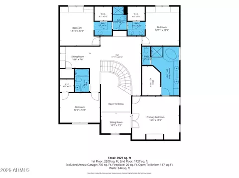 Floorplan - 4402 E Indigo Bay Dr, Gilbert, AZ 85234 photo 2 of 2