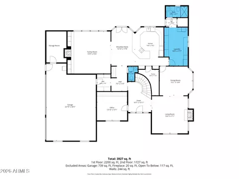 Floorplan - 4402 E Indigo Bay Dr, Gilbert, AZ 85234 photo 1 of 2