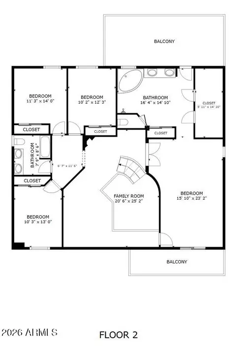 Floorplan - 2631 E Pinto Dr, Gilbert, AZ 85296 photo 4 of 4