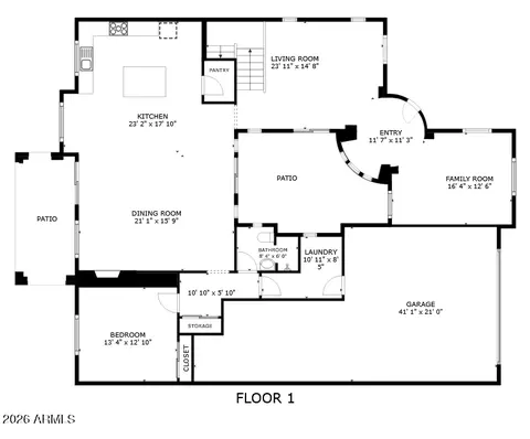 Floorplan - 2631 E Pinto Dr, Gilbert, AZ 85296 photo 1 of 4