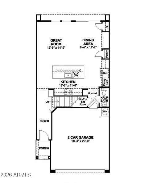 Floorplan - 5427 S 35th Way, Phoenix, AZ 85040 photo 1 of 1