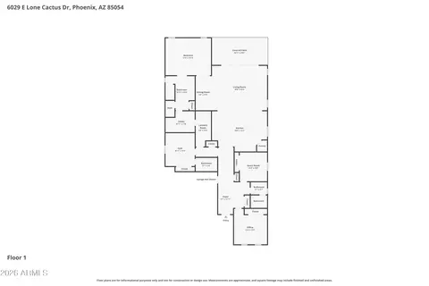 Floorplan - 6029 E Lone Cactus Dr, Phoenix, AZ 85054 photo 1 of 1