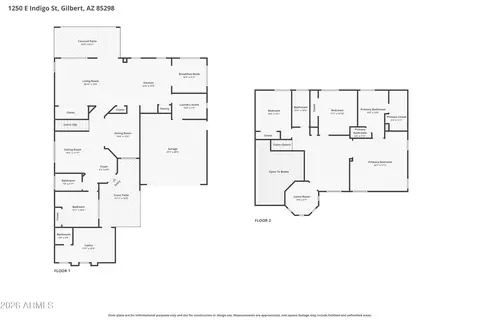 Floorplan - 1250 E Indigo St, Gilbert, AZ 85298 photo 1 of 1
