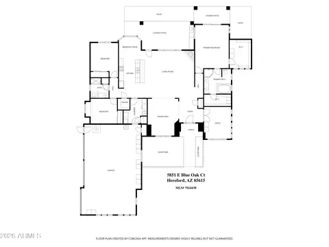 Floorplan - 5851 E Blue Oak Ct, Hereford, AZ 85615 photo 1 of 1