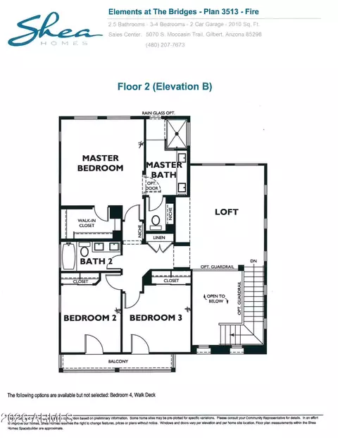 Floorplan - 5103 S Moccasin Trl, Gilbert, AZ 85298 photo 2 of 2