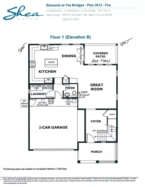 Floorplan - 5103 S Moccasin Trl, Gilbert, AZ 85298 photo 1 of 2
