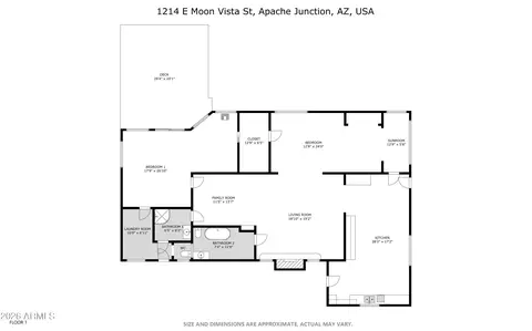 Floorplan - 1214 E Moon Vista St, Apache Junction, AZ 85119 photo 1 of 1
