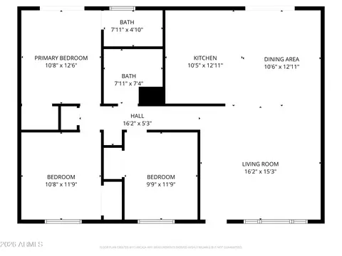 Floorplan - 9044 N 16th Dr, Phoenix, AZ 85021 photo 1 of 1