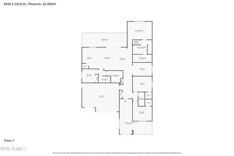 Floorplan - 8435 S 22nd Dr, Phoenix, AZ 85041 photo 1 of 1