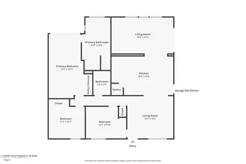 Floorplan - 2525 E Vista Dr, Phoenix, AZ 85032 photo 1 of 1