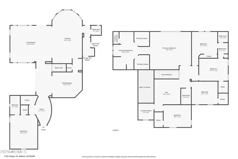 Floorplan - 1122 E Bajor St, Gilbert, AZ 85298 photo 3 of 5