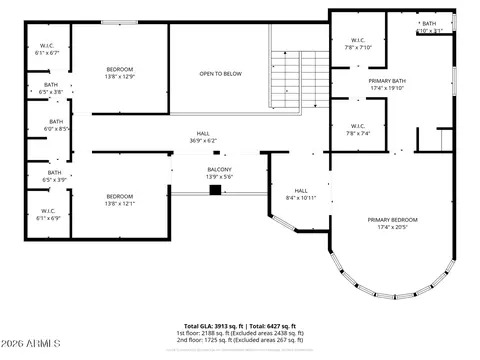 Floorplan - 1343 E Lupine Ave, Phoenix, AZ 85020 photo 2 of 2