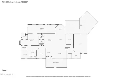 Floorplan - 7506 E Mallory St, Mesa, AZ 85207 photo 1 of 1