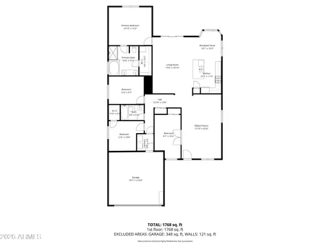 Floorplan - 3136 E Roveen Ave, Phoenix, AZ 85032 photo 1 of 2