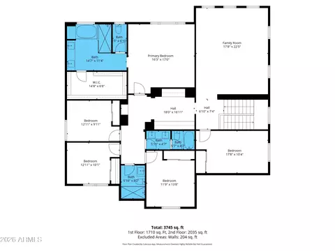Floorplan - 1391 E Bluebird Dr, Gilbert, AZ 85297 photo 2 of 2