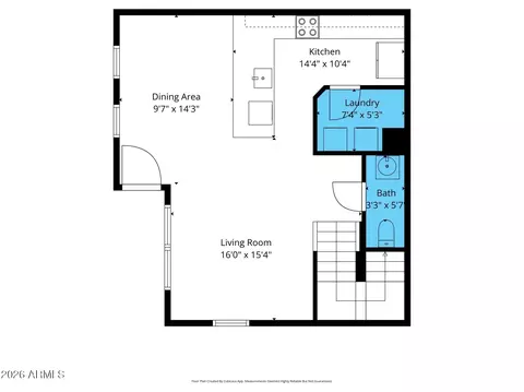 Floorplan - 4749 E Thunderheart Trl #103, Gilbert, AZ 85297 photo 2 of 3