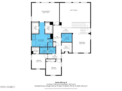 Floorplan - 3080 E Andre Ave, Gilbert, AZ 85298 photo 2 of 3