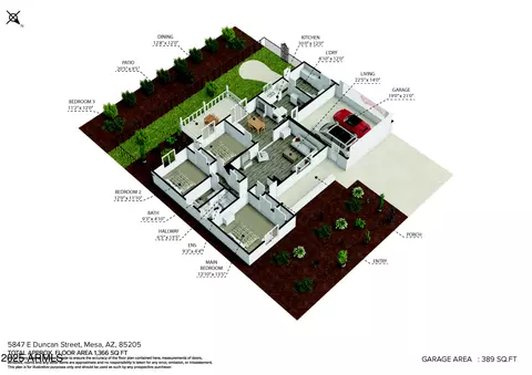 Floorplan - 5847 E Duncan St, Mesa, AZ 85205 photo 1 of 2