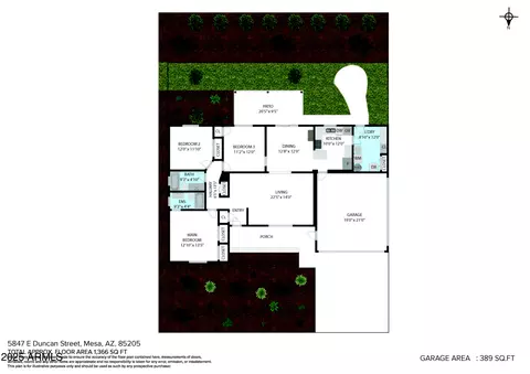 Floorplan - 5847 E Duncan St, Mesa, AZ 85205 photo 2 of 2