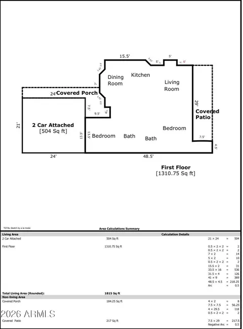 Floorplan - 6000 E Laurel Loop, Flagstaff, AZ 86004 photo 1 of 1