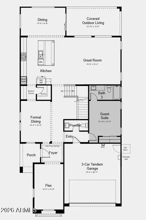 Floorplan - 1950 E Duane Ln, Phoenix, AZ 85085 photo 1 of 3