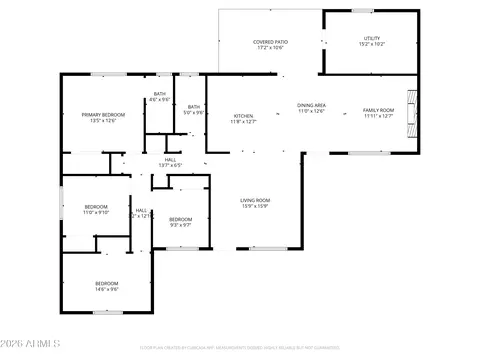 Floorplan - 1236 E Del Rio Dr, Tempe, AZ 85282 photo 1 of 1