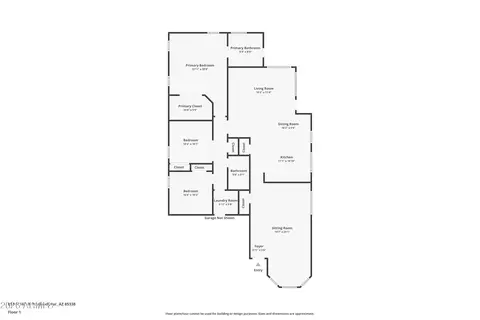 Floorplan - 651 N 167th Dr, Goodyear, AZ 85338 photo 1 of 1