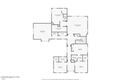 Floorplan - 3660 E Maffeo Rd, Phoenix, AZ 85050 photo 2 of 3