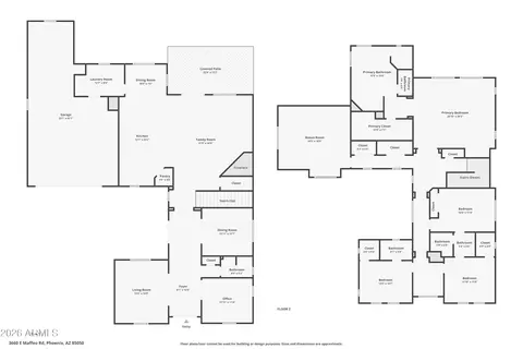 Floorplan - 3660 E Maffeo Rd, Phoenix, AZ 85050 photo 3 of 3