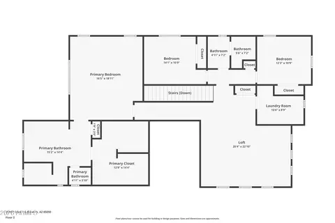 Floorplan - 3511 E Crest Ln, Phoenix, AZ 85050 photo 3 of 3