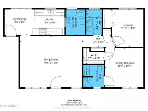 Floorplan - 820 E Butler Dr, Phoenix, AZ 85020 photo 2 of 2