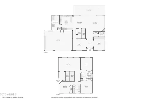 Floorplan - 359 E Frances Ln, Gilbert, AZ 85295 photo 3 of 3