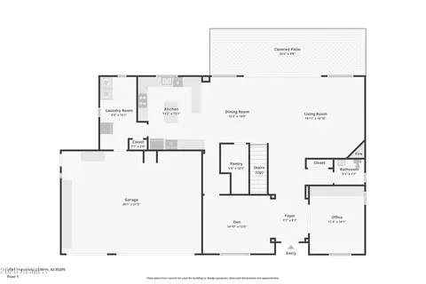 Floorplan - 359 E Frances Ln, Gilbert, AZ 85295 photo 1 of 3