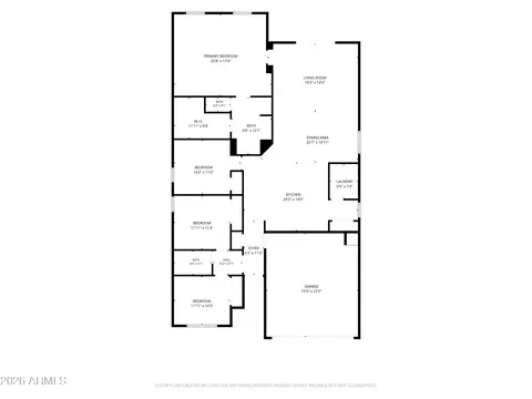 Floorplan - 4644 W Cinnamon Ave, Coolidge, AZ 85128 photo 1 of 1