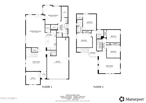 Floorplan - 2707 E Daniel Dr, Gilbert, AZ 85298 photo 1 of 1