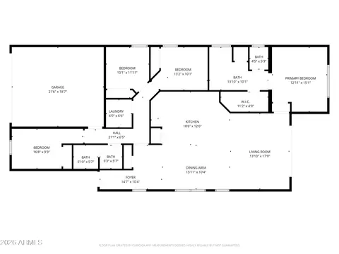 Floorplan - 4029 S Moonbeam --, Mesa, AZ 85212 photo 1 of 1
