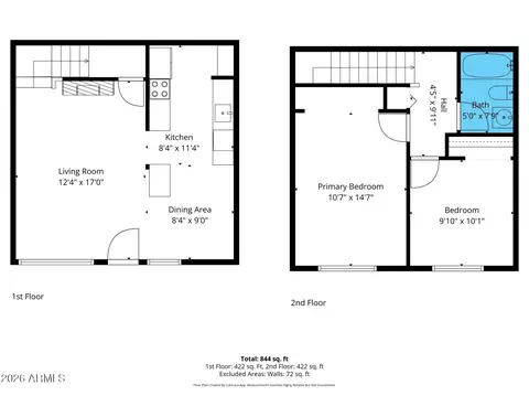 Floorplan - 4252 N 68th Ln, Phoenix, AZ 85033 photo 3 of 4