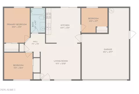 Floorplan - 3524 E Winchcomb Dr, Phoenix, AZ 85032 photo 1 of 1