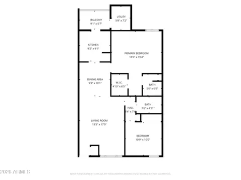 Floorplan - 1927 E Hampton Ave #222, Mesa, AZ 85204 photo 1 of 1