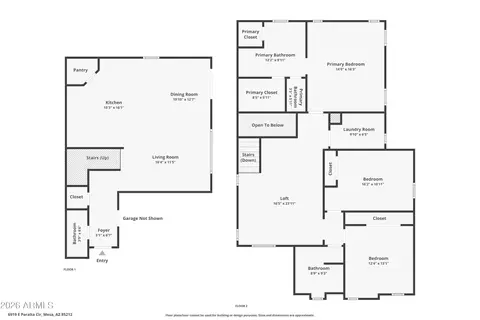 Floorplan - 6919 E Peralta Cir, Mesa, AZ 85212 photo 3 of 4