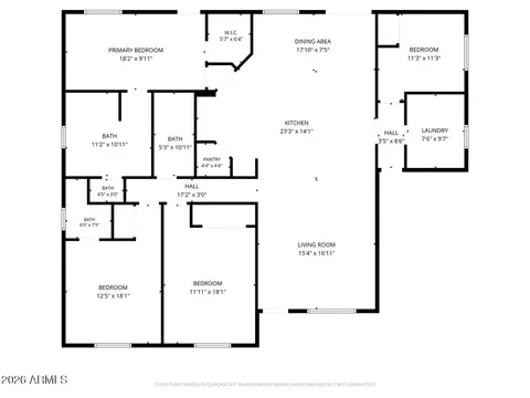 Floorplan - 828 E Myrtle Ave, Phoenix, AZ 85020 photo 1 of 1