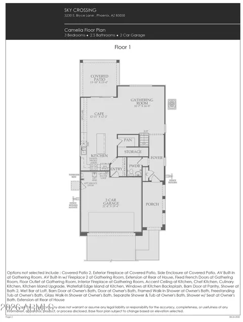 Floorplan - 2850 E Sands Dr, Phoenix, AZ 85050 photo 1 of 1