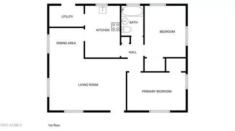 Floorplan - 2042 W Pasadena Ave, Phoenix, AZ 85015 photo 1 of 1
