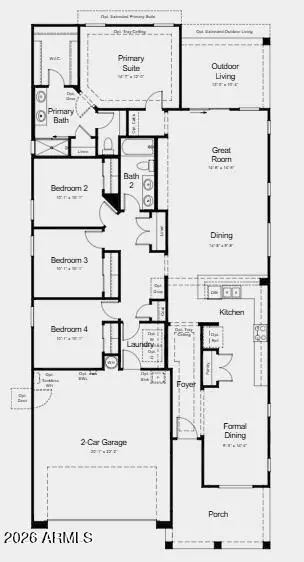 Floorplan - 7829 E Renata Ave, Mesa, AZ 85212 photo 1 of 2