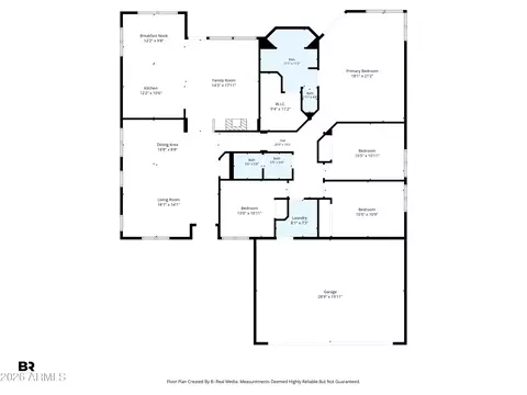 Floorplan - 2541 E Silverwood Dr, Phoenix, AZ 85048 photo 1 of 1
