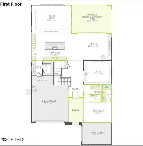 Floorplan - 1325 E Narrowleaf Dr, Gilbert, AZ 85298 photo 1 of 2