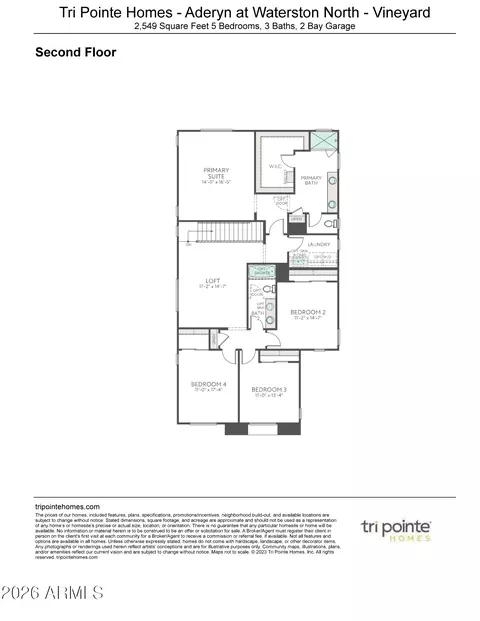 Floorplan - 1452 E Narrowleaf Ct, Gilbert, AZ 85298 photo 2 of 2