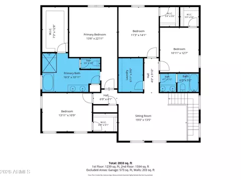 Floorplan - 3503 E Boot Track Trl, Gilbert, AZ 85296 photo 4 of 4