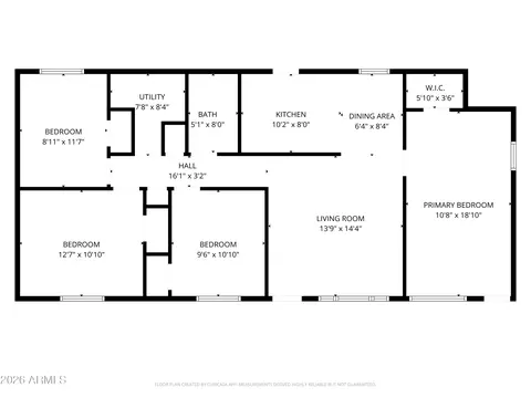 Floorplan - 1852 E Mobile Ln, Phoenix, AZ 85040 photo 1 of 1